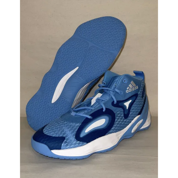 Adidas Exhibit A Mid | White Blue | Pro Basketball Shoes Sneaker - Men\'s Size 14 main image 5